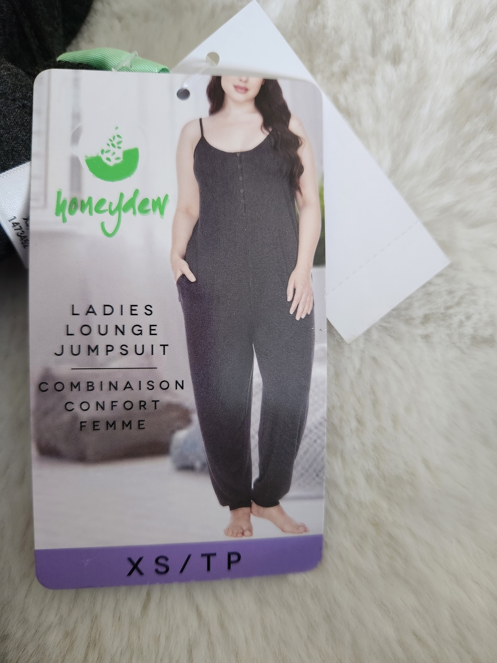 Honeydew Black Ladies Lounge Jumpsuit - Size XS